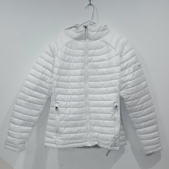 Columbia Jackets & Blazers - Columbia Women's White Heat Hooded Jacket Puffer Coat Womens XXL (like new)